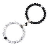 Relationship Magnetic Heart Couple Bracelets for symbolizing connection, coordinated partner wear, and sentimental gifting.