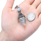 Resin 7 Chakra Healing Crystal Pendulum for dowsing, divination, and energy work.