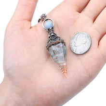 Resin 7 Chakra Healing Crystal Pendulum for dowsing, divination, and energy work.