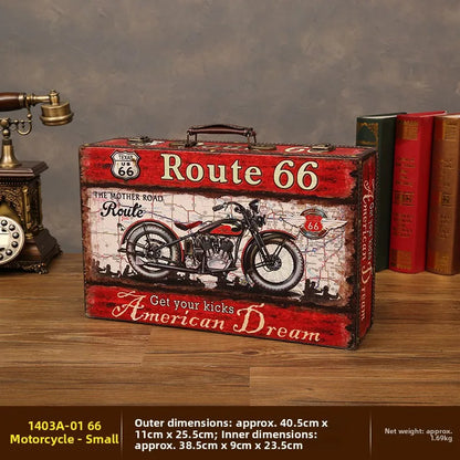 Retro antique style solid wood box for storing keepsakes, jewelry pieces, and decorative home accessories.