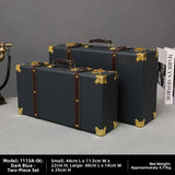 Retro European solid wood utility box for holding repair tools, craft materials, and organized home essentials.