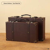 Retro European wooden organizer box for storing desk supplies, beauty items, and everyday home essentials.