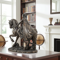 Rhiannon on Horse statue figurine for Celtic decor, altar display, and mythological collection use.