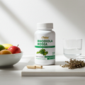Rhodiola Rosea capsules dietary supplement for stress support, mental stamina, and daily energy balance.