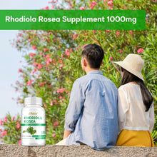 Rhodiola Rosea dietary supplement capsules for daily stress support, energy support, and mental performance.