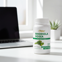Rhodiola Rosea capsules supplement for promoting natural energy, focus, and stress resilience.