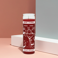 Road Opener red jar candle for spiritual work, blessing rituals, and opening new paths.
