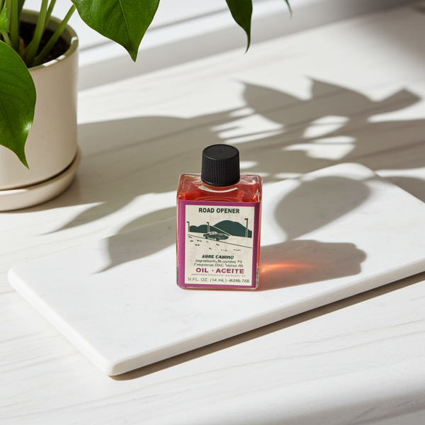 Road Opener Wish Oil spell oil bottle for luck work, road opening rituals, and manifestation practice.