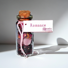 Romance Pocket Spellbottle mini bottle for carrying romantic intentions, attraction rituals, and personal spiritual use.