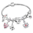 Romantic Family Love charm bracelet for meaningful everyday wear, family-themed gifting, and sentimental keepsake use.
