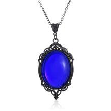 Romantic Gothic Vampire Cameo Necklace with pendant detail for dark romantic outfits, gothic fashion styling, and themed event wear.