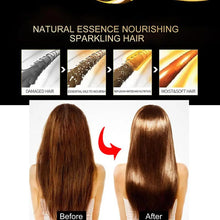 Rose Essence Hair Serum Capsules before and after showing improved hair texture and shine.