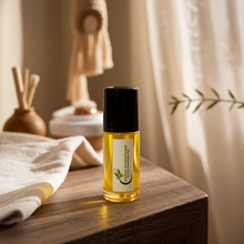 Rosemary Body Oil — bright herbal green fragrance oil for daily moisturizing, grounding rituals, and herbal fragrance layering.