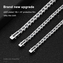 KNOBSPIN round cut moissanite tennis bracelet jewelry for sparkle styling, evening wear, and luxury-inspired fashion.