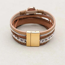 Rustic bohemian heart leather bracelet for earthy fashion styling, weekend outfits, and layered jewelry wear.