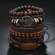 Rustic handmade leather bracelet collection with bead accents for casual styling, layered wrist wear, and everyday fashion use.