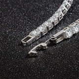 LiHong S925 CZ tennis bracelet silver jewelry bracelet for weddings, parties, and dressy fashion looks.