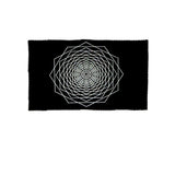 Sacred geometry mat with dodecahedron fractal design for dowsing, divination practice, and pendulum readings.