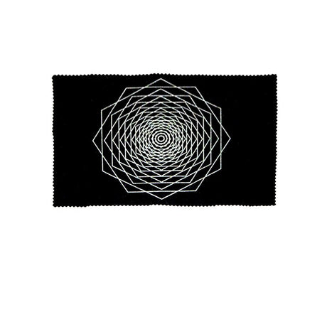 Sacred geometry mat with dodecahedron fractal design for dowsing, divination practice, and pendulum readings.