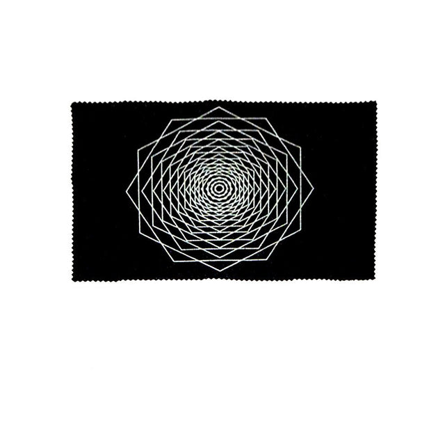 Sacred geometry mat with dodecahedron fractal design for dowsing, divination practice, and pendulum readings.