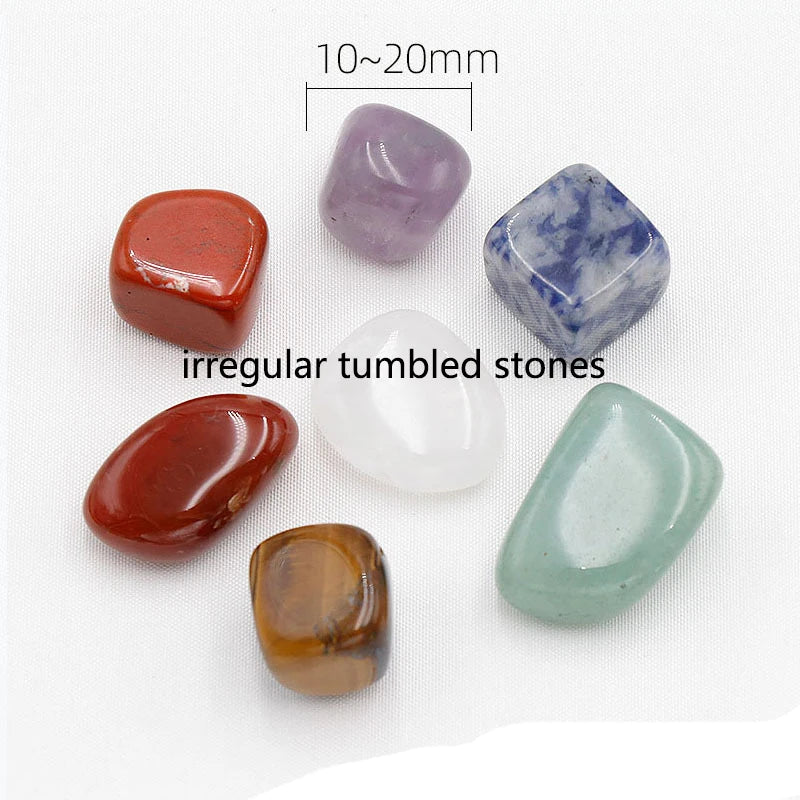 Sacred Geometry reiki chakra crystal set with healing stones for reiki therapy, chakra balancing, and calming meditation.