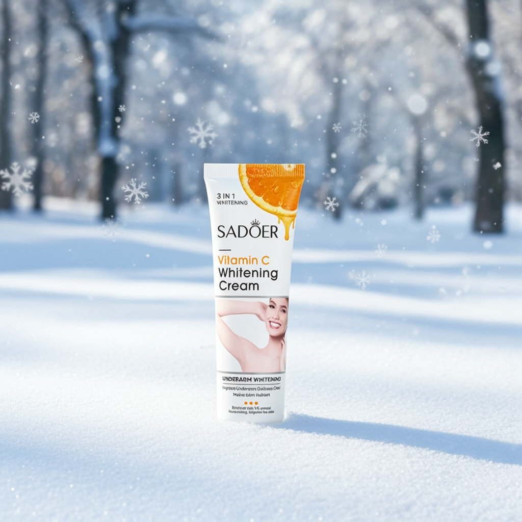 SADOER Vitamin C Body Lotion bottle for soft and smooth skin, nourishing the body, and regular skincare use.