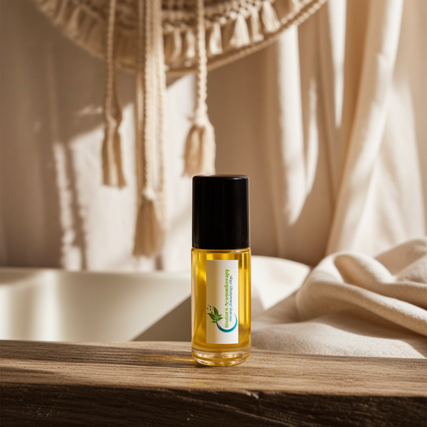 Sage Body Oil bottle — earthy herbal sage fragrance oil for daily wear, meditation, yoga, and grounding spiritual practices.