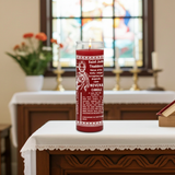 Saint Jude 7-Day Candle glass prayer candle for all-purpose help, blessings, and devotional use.