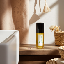 Sandalwood Body Oil — rich resinous sandalwood fragrance oil for daily moisturizing, evening wear, and woody fragrance layering.