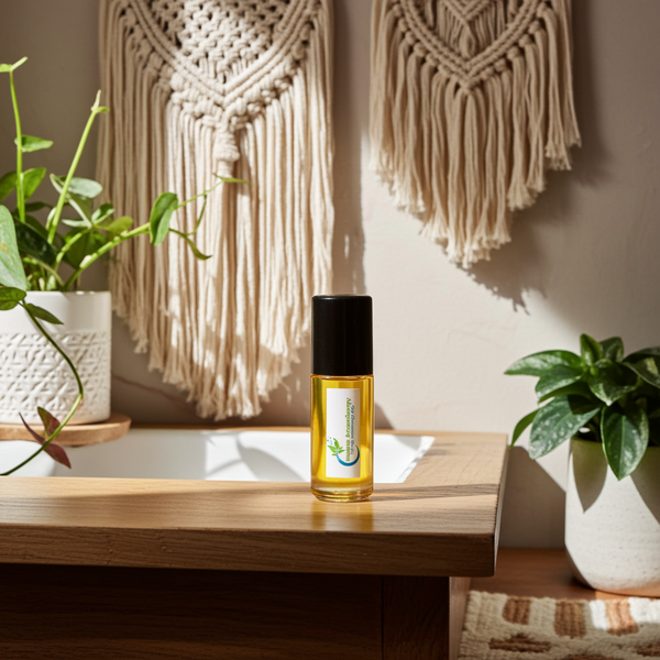 Sandalwood Body Oil bottle — warm creamy woody sandalwood fragrance oil for daily wear, meditation, and oriental fragrance layering.