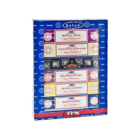 Satya 12-in-1 Sacred Series Incense Gift Pack back view