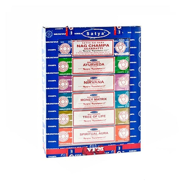 Satya 12-in-1 Sacred Series Incense Gift Pack front view