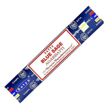 Satya Blue Sage Incense Sticks 15 gram pack