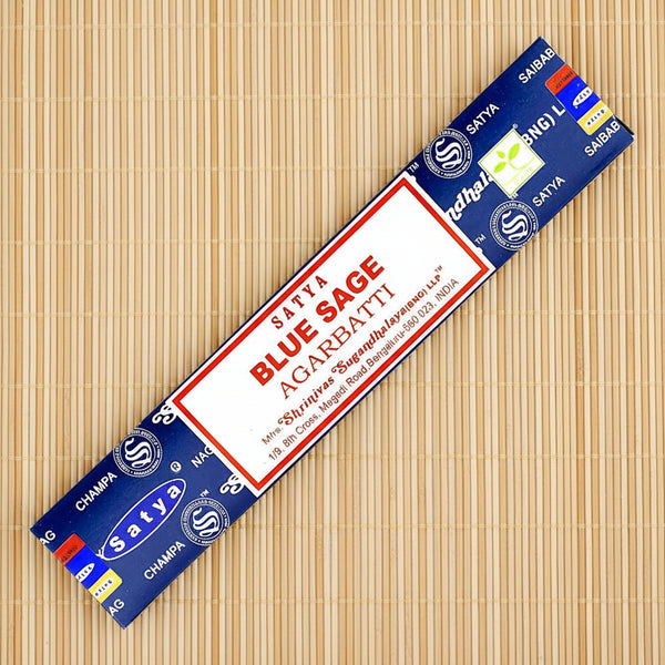 Satya Blue Sage Incense Sticks 15 gram pack
