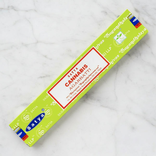 Satya Cannabis Incense Sticks 15 gram pack