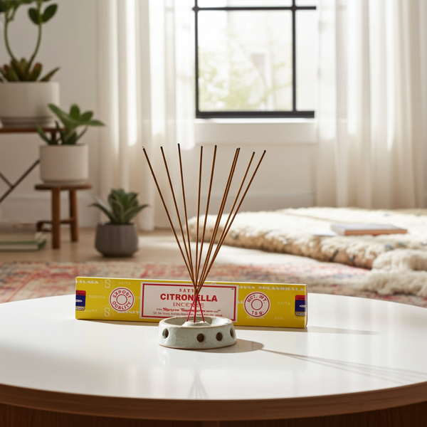 Satya Citronella incense sticks 15 gm pack for aromatherapy, meditation, and everyday fragrance use.