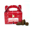 Satya Dragon's Blood Dhoop Backflow Cones with cascading smoke for meditation and ritual.
