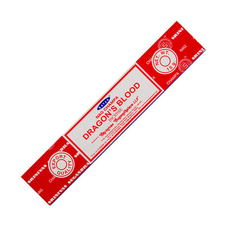 Satya Dragon's Blood Incense Sticks for spiritual cleansing, ritual practice, and meditation.
