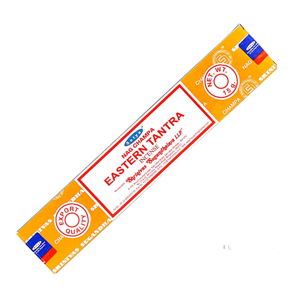 Satya Eastern Tantra Incense Sticks for meditation, tantra practice, and sacred ceremony.