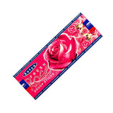 Satya Fresh Rose Dhoop Incense Sticks with ceramic burner