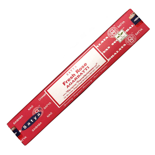Satya Fresh Rose Incense Sticks 15 gram box