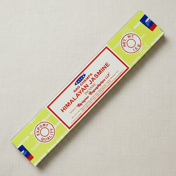 Satya Himalayan Jasmine Incense Sticks for relaxation, meditation, and home fragrance.
