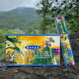 Satya India Aromatherapy masala incense sticks for prayer rituals, calming scent, and aromatherapy sessions.