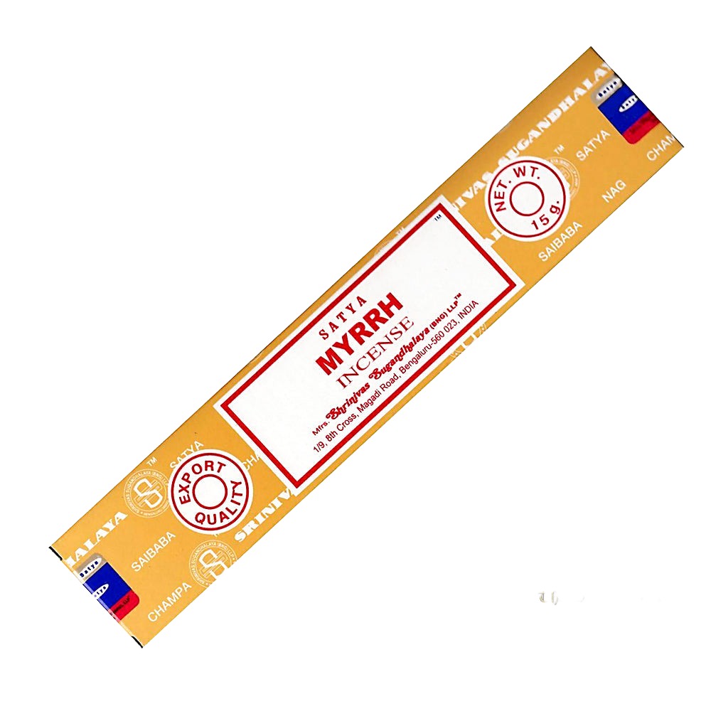 Satya Myrrh Incense Sticks 15 gram pack