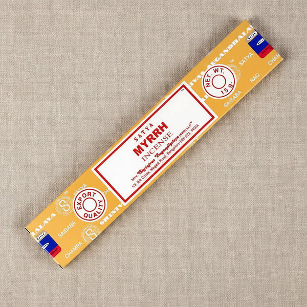 Satya Myrrh Incense Sticks 15 gram pack