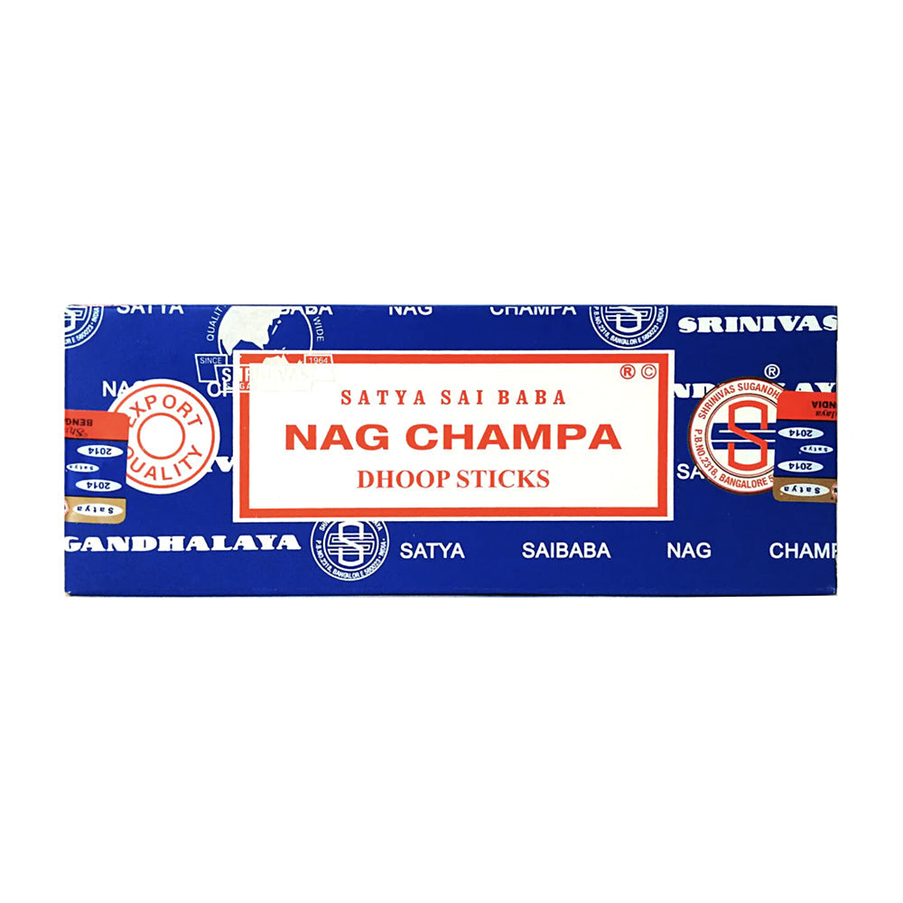 Satya Nag Champa Dhoop 10 Sticks for meditation, crystal cleansing, and home ambiance.