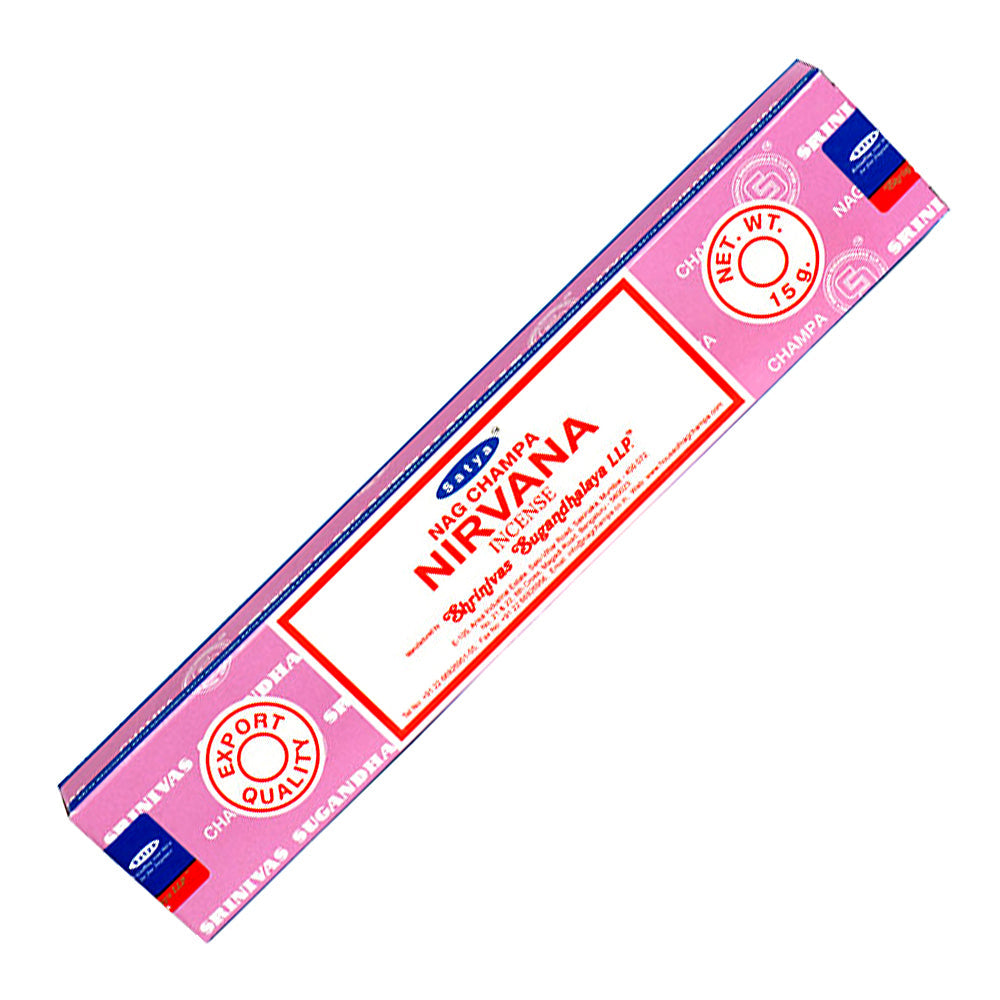 Satya Nirvana Incense Sticks 15 gm for meditation, yoga, and deep relaxation.