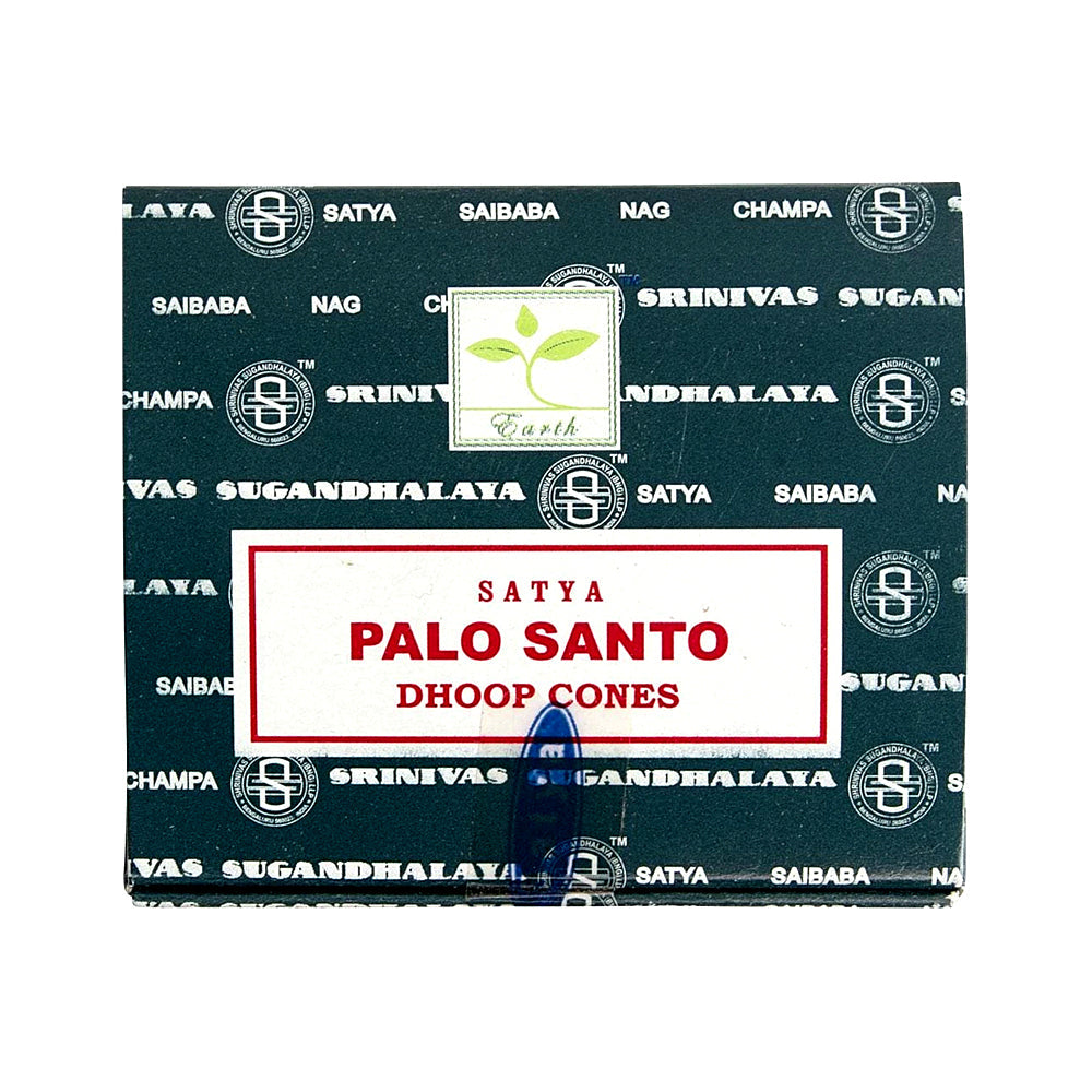 Satya Palo Santo Dhoop Incense Cones for purification, meditation, and daily ritual use.