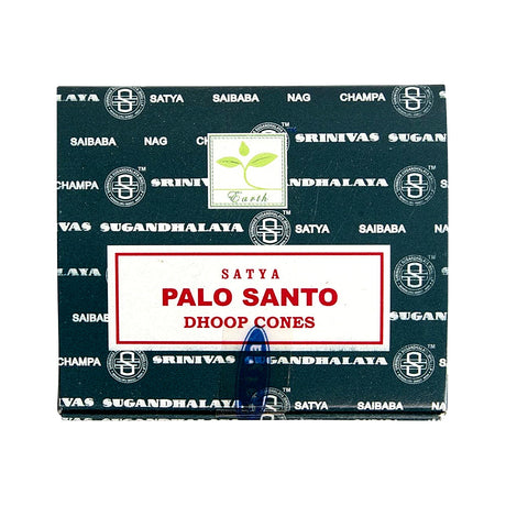 Satya Palo Santo Dhoop Incense Cones for purification, meditation, and daily ritual use.