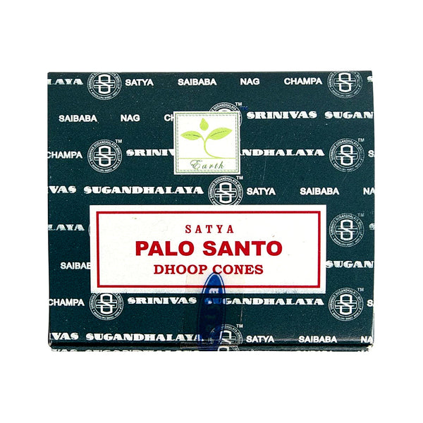 Satya Palo Santo Dhoop Incense Cones for purification, meditation, and daily ritual use.